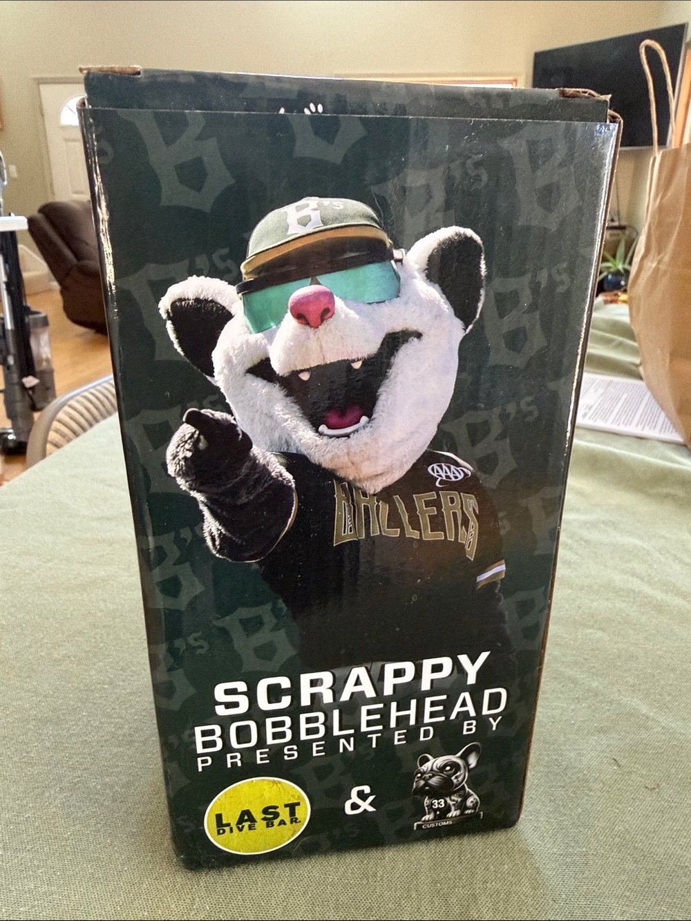 Oakland Ballers Scrappy Bobblehead